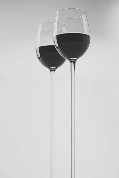 Two glasses with red wine — Stock Photo, Image