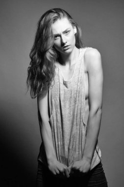 Kadınlar cilt bakımı yüz. Portre kadın yüzüne senin advertisnent. çok ince şık seksi kadın