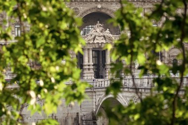 Corte di Cassazione through green leaves