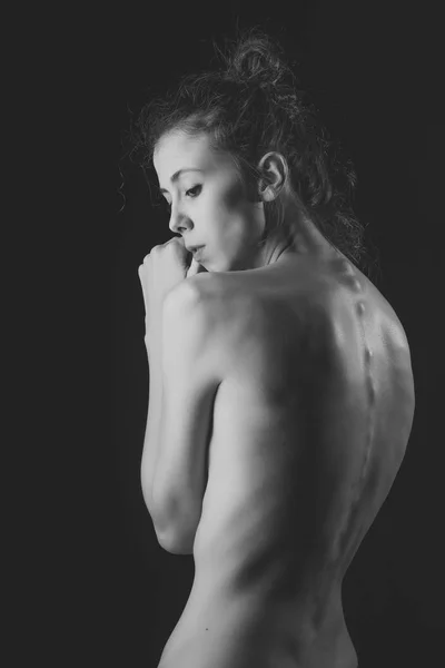 Menina cara para capa de revista. Retrato de rosto de rapariga na tua publicidade. Juventude e saúde . — Fotografia de Stock