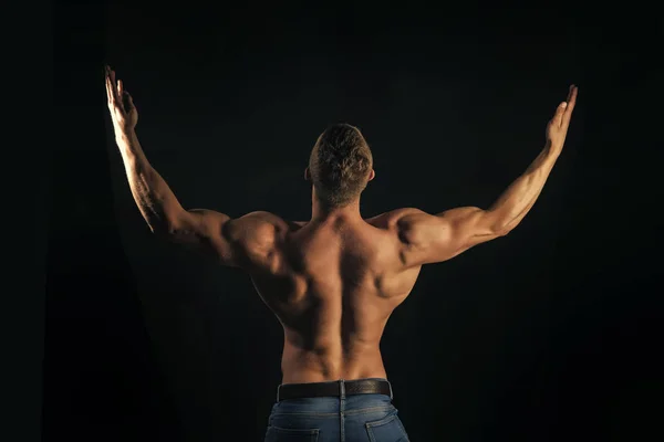 Bodybuilding. Συμμετρία, μυϊκή Ρώμη έννοια — Φωτογραφία Αρχείου