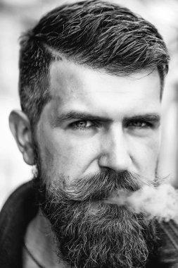 zarif adam sigara sakallı. Sakallı sakallı adam