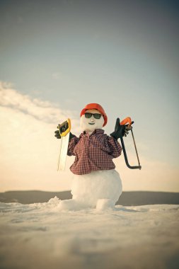 kardan adam Oluşturucu'yu. Noel veya Noel dekorasyon.