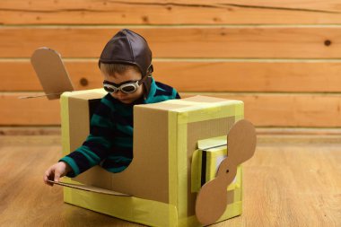 Airdrome pilot seyahat. çocukluk hayal.