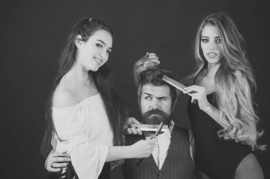 erotik saç kesimi. Güzellik, moda, yenilikçi.