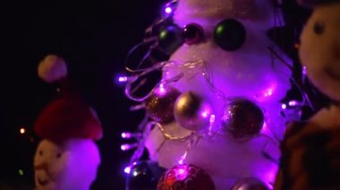 Mutlu kardan adam mutlu Noeller. Mutlu yeni yıl kardan adam ile. Snowmans mutlu çift. Snowmans kutlama