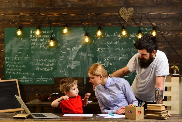 Happy teacher in classroom, Good teachers help students ask great questions, Worry student have ...