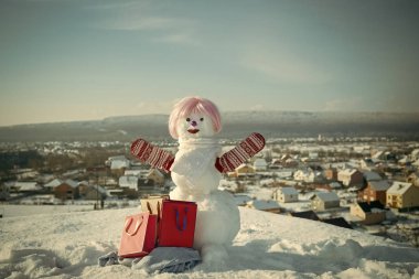 kış kart kavramı. Noel veya Noel dekorasyon.