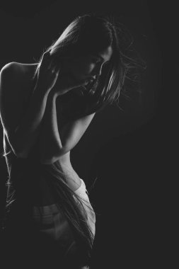 Güzellik moda modeli kız. Moda bakmak. Moda ve güzellik salonu.