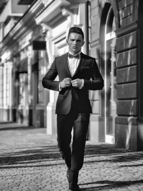 gizli ajan. Takım elbise ooutdoor adam