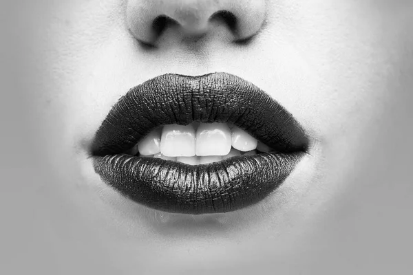 Lip augmentation. Sexy female lips