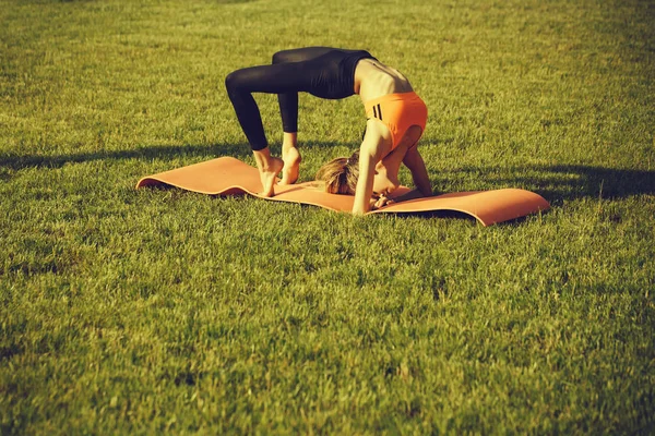 Sport och yoga. — Stockfoto