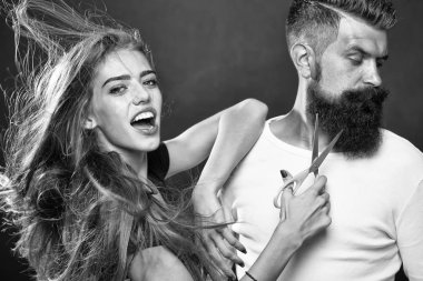 Şık çift makas ile