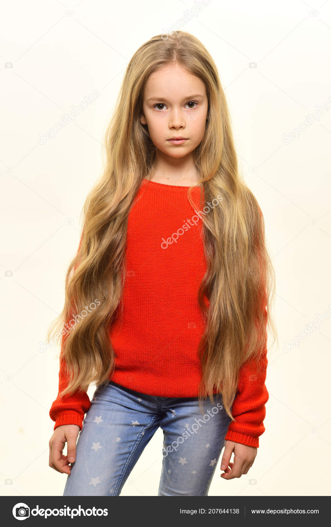 Wavy Hair Small Girl With Beautiful Wavy Hair Wavy Hair Of