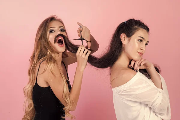 Amigos en la peluquería, lgbt . —  Fotos de Stock