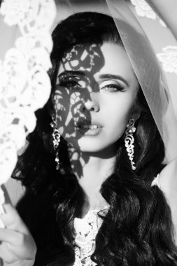 Gelin düğün peçe.