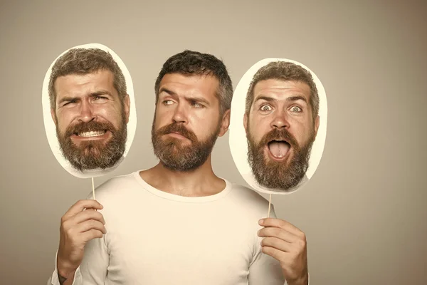 Man with long beard and mustache.