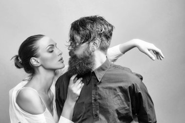 Genç şık seksi çift Studio