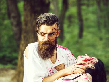 Halloween çift kan ile