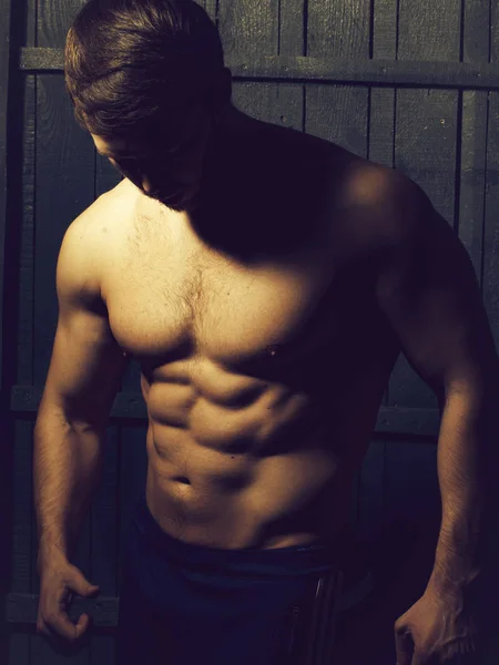 섹시 한 근육 질의 남자 — 스톡 사진