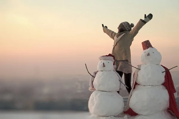 Ocio de Navidad y la actividad invernal . — Foto de Stock