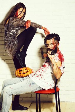 Cadılar Bayramı zombi Çift
