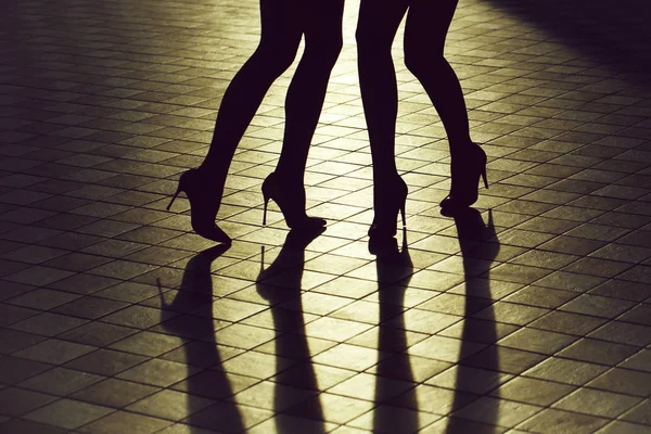 Female legs in shoes — Stock Photo, Image