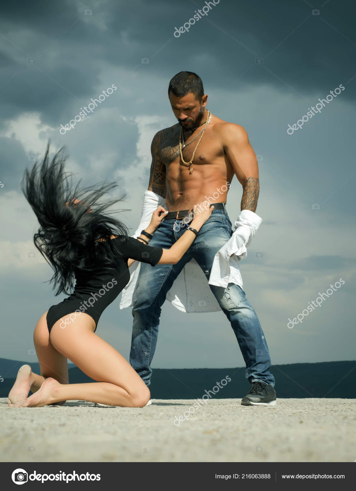 Passionate women making oral sex with muscular man. All-day sex marathon. Wild sex with Sexy Baby. Passionate woman and brutal man having oral sex. Dominant picture image