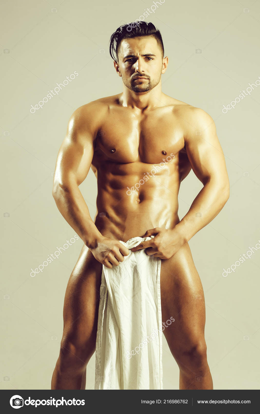 Handsome Man Muscular Nude