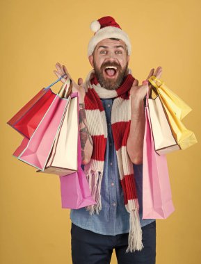 Noel yenilikçi müşteri gülümseme santa şapka ve atkı