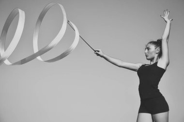 Esneklik akrobasi ve fitness sağlık.