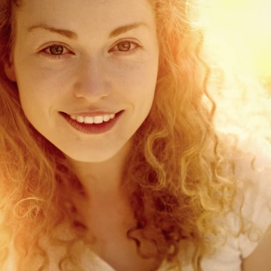 çekici bir kadın açık