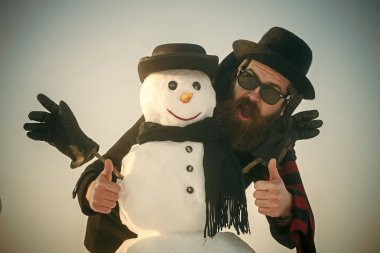 Kardan adam, kış tatil kutlaması.