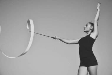 Esneklik akrobasi ve fitness sağlık.