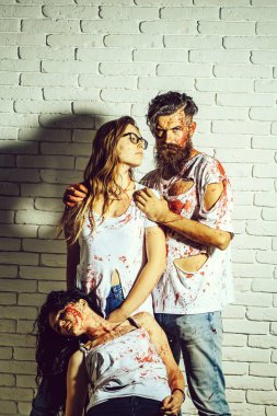 Cadılar Bayramı zombi insanlar