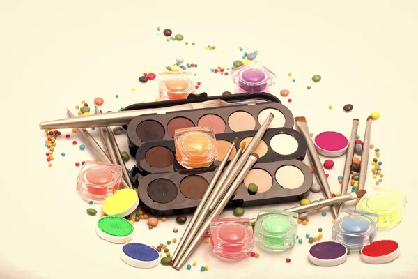 Kleurrijke make-up set — Stockfoto