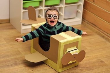 Pilot seyahat, airdrome, hayal gücü.