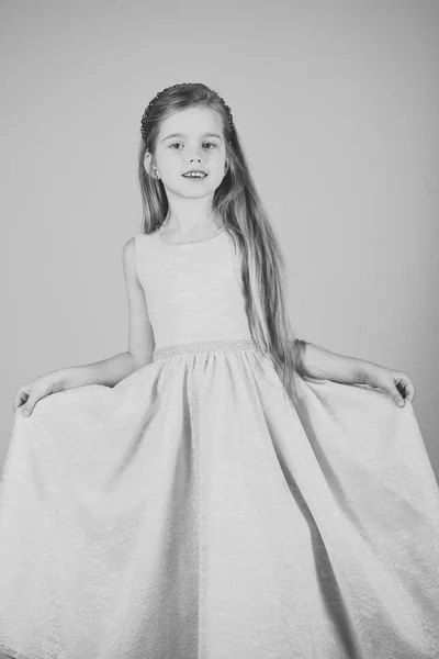 Princesinha de vestido. pequena princesa menina — Fotografia de Stock