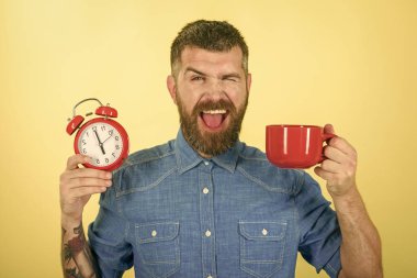 hipster süt Kupası ile zaman.