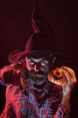 Cadılar Bayramı sihirli aydınlatma ve jack o fener