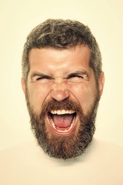 Hipster korkmuş yüz.