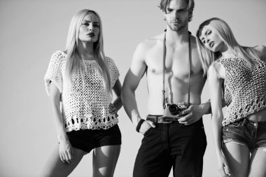 adam ya da çok güzel kadınlarla poz fotoğrafçı