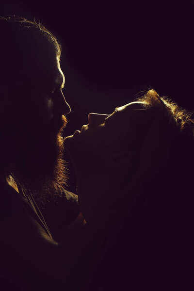 сексуальный силуэт пары
