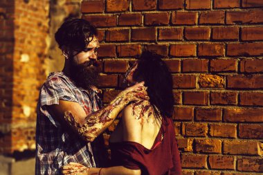 Cadılar Bayramı zombi Çift