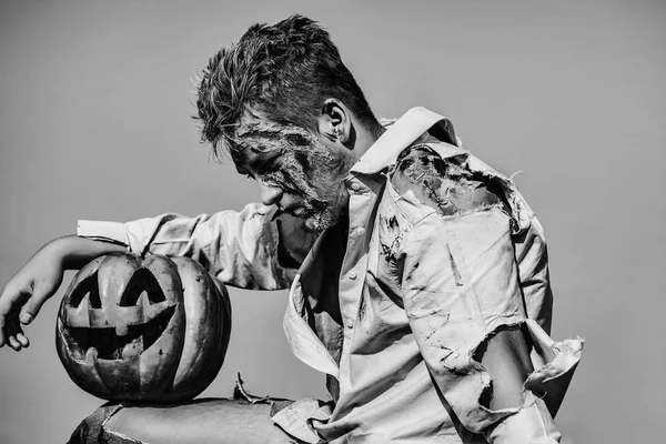 Bello zombie uomo — Foto Stock