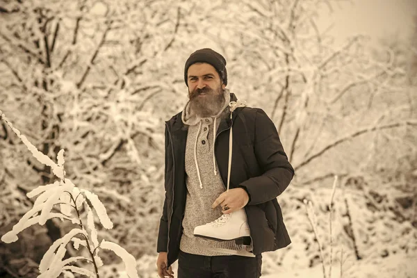 Kış aylarında Cilt Bakımı ve sakal Bakımı. — Stok fotoğraf