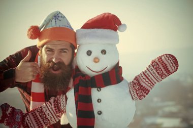 Kardan adam, kış tatil kutlaması.