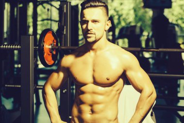 Barbell ile kas adam