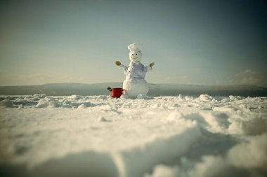 Kış partisi ve pişirme.