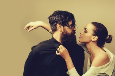 Genç şık seksi çift Studio